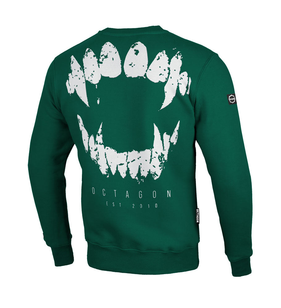 Bluza Octagon Zęby bottle green bez kaptura