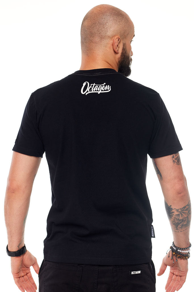 T-shirt Octagon Retro black/white