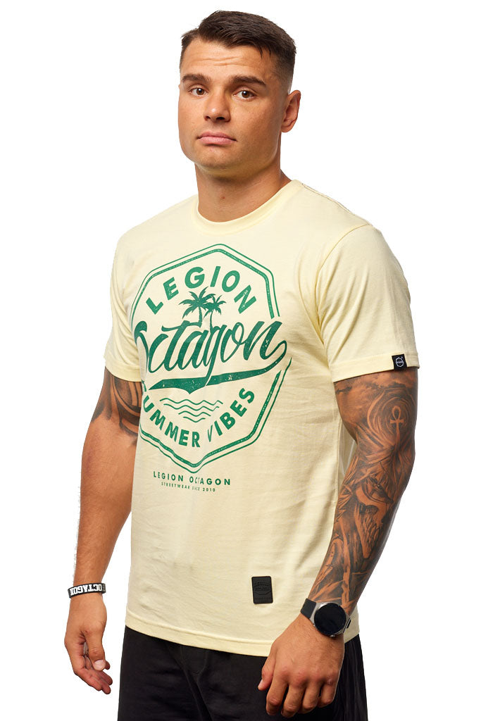 T-shirt Octagon Summer Vibes yellow