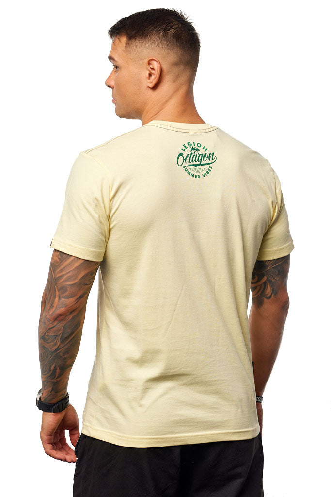 T-shirt Octagon Summer Vibes yellow