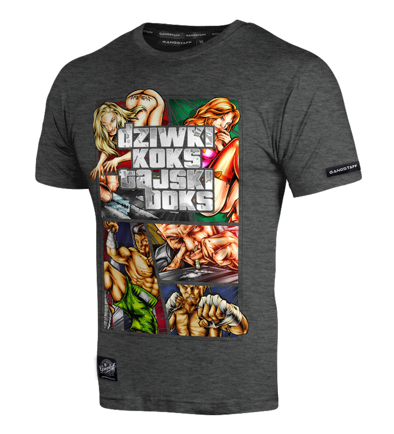 T-shirt Gangstaff Dziwki Koks Tajski Boks 2