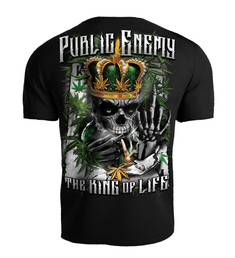 T-shirt Public Enemy King of the Life czarny
