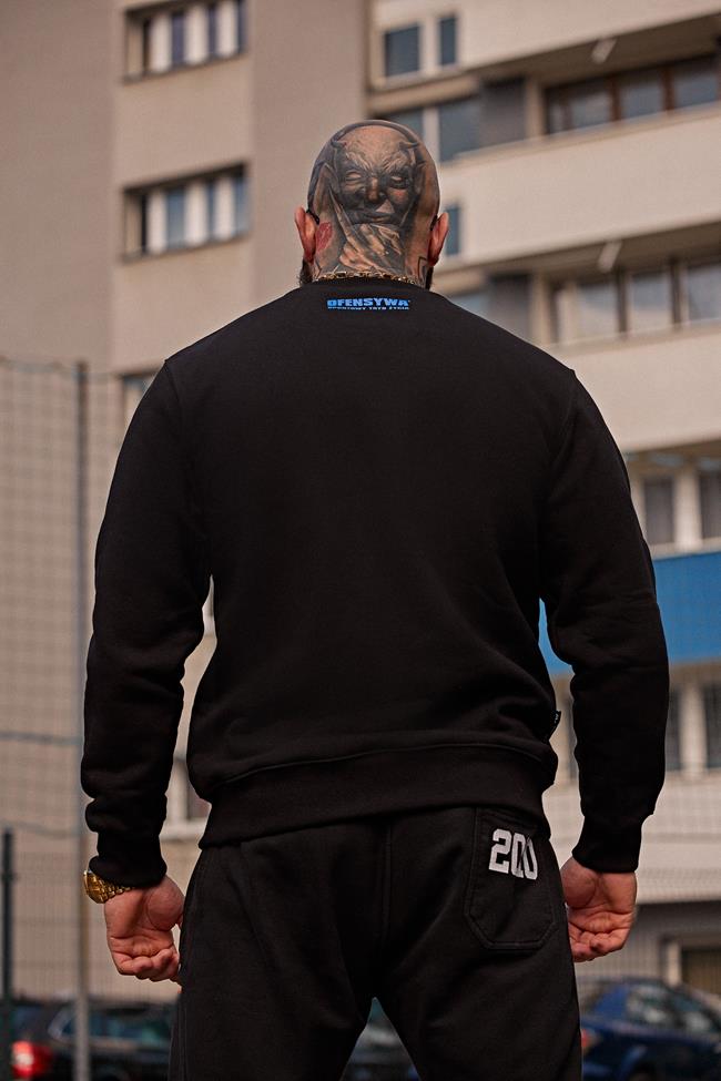 Bluza Ofensywa x Octagon Sportowy Tryb Życia czarno/niebieska