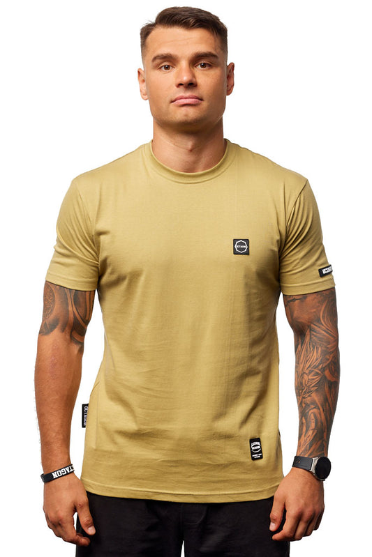 T-shirt Octagon Small Logo mustard
