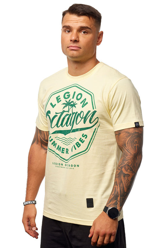 T-shirt Octagon Summer Vibes yellow