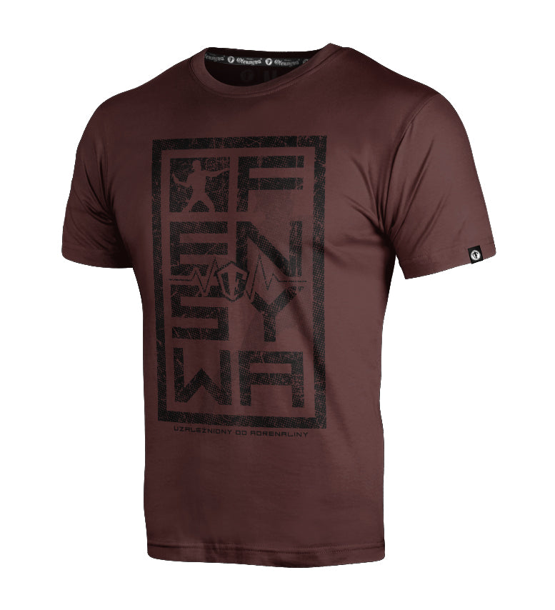 T-shirt Ofensywa x Octagon Adrenalina brązowy