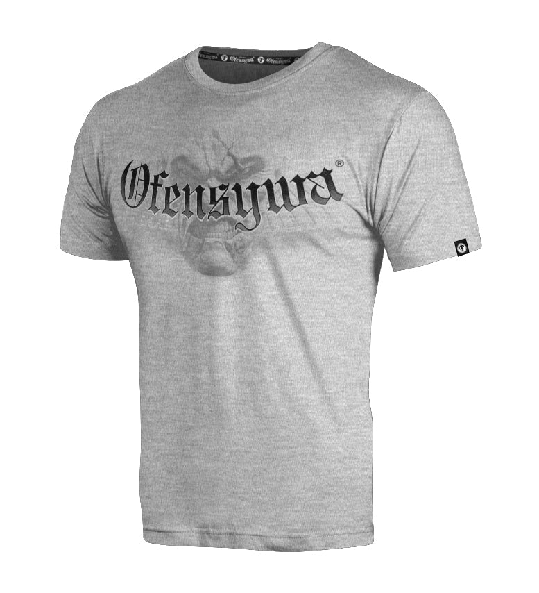 T-shirt Ofensywa x Octagon Face szary