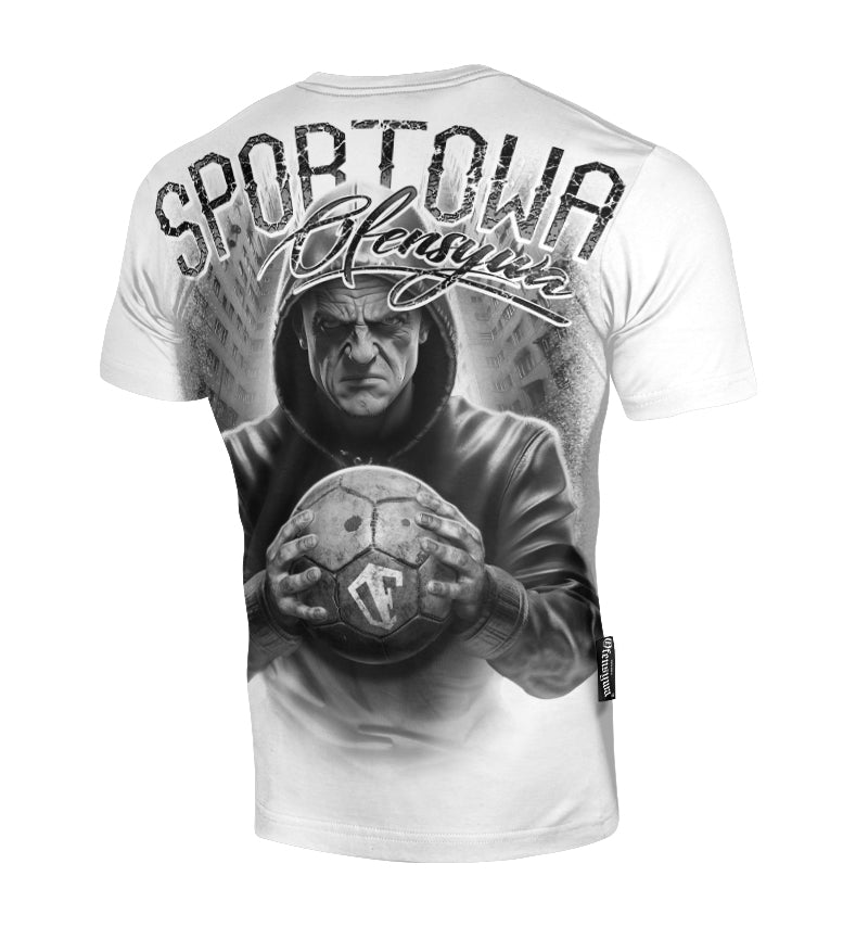 T-shirt Ofensywa x Octagon Sportowa Ofensywa biały
