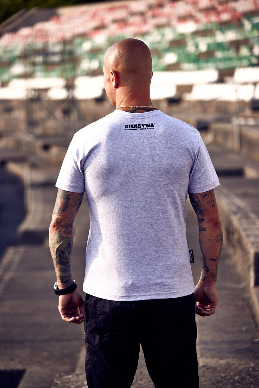 T-shirt Ofensywa x Octagon Sportowy Tryb Życia melanżowy